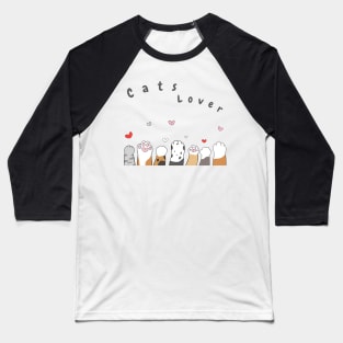 t shirt cats lover i love cats so much Baseball T-Shirt